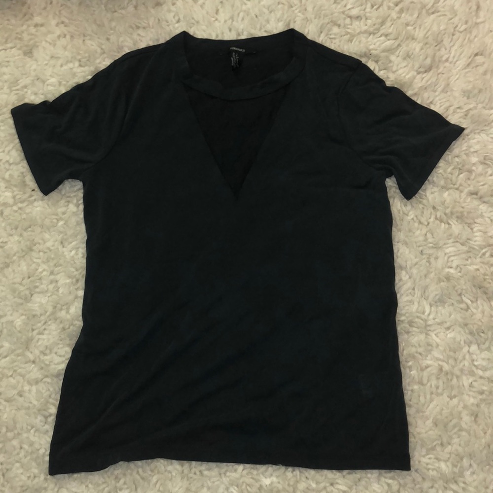 Triangle cut out tee